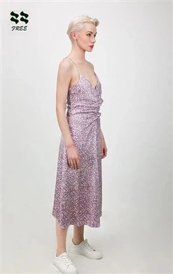 Duga haljina s cvjetnim digitalnim printom